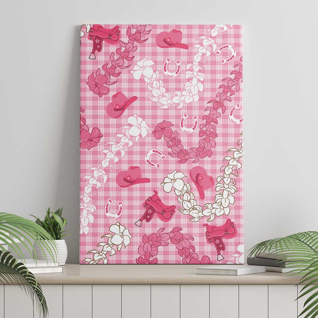 Paniolo Palaka Hawaiian Cowgirl Canvas Wall Art - Polynesian Pride