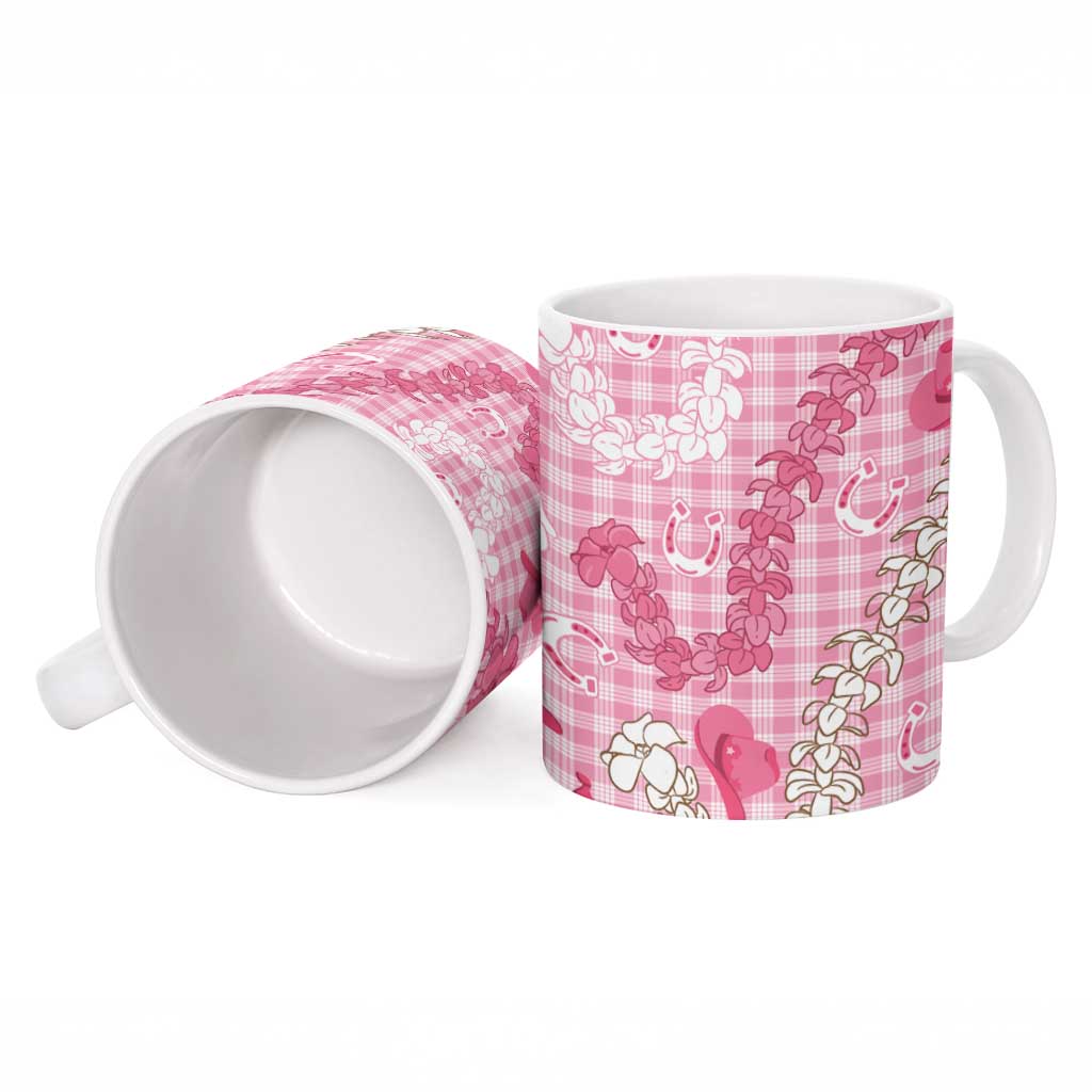 Paniolo Palaka Hawaiian Cowgirl Ceramic Mug - Polynesian Pride