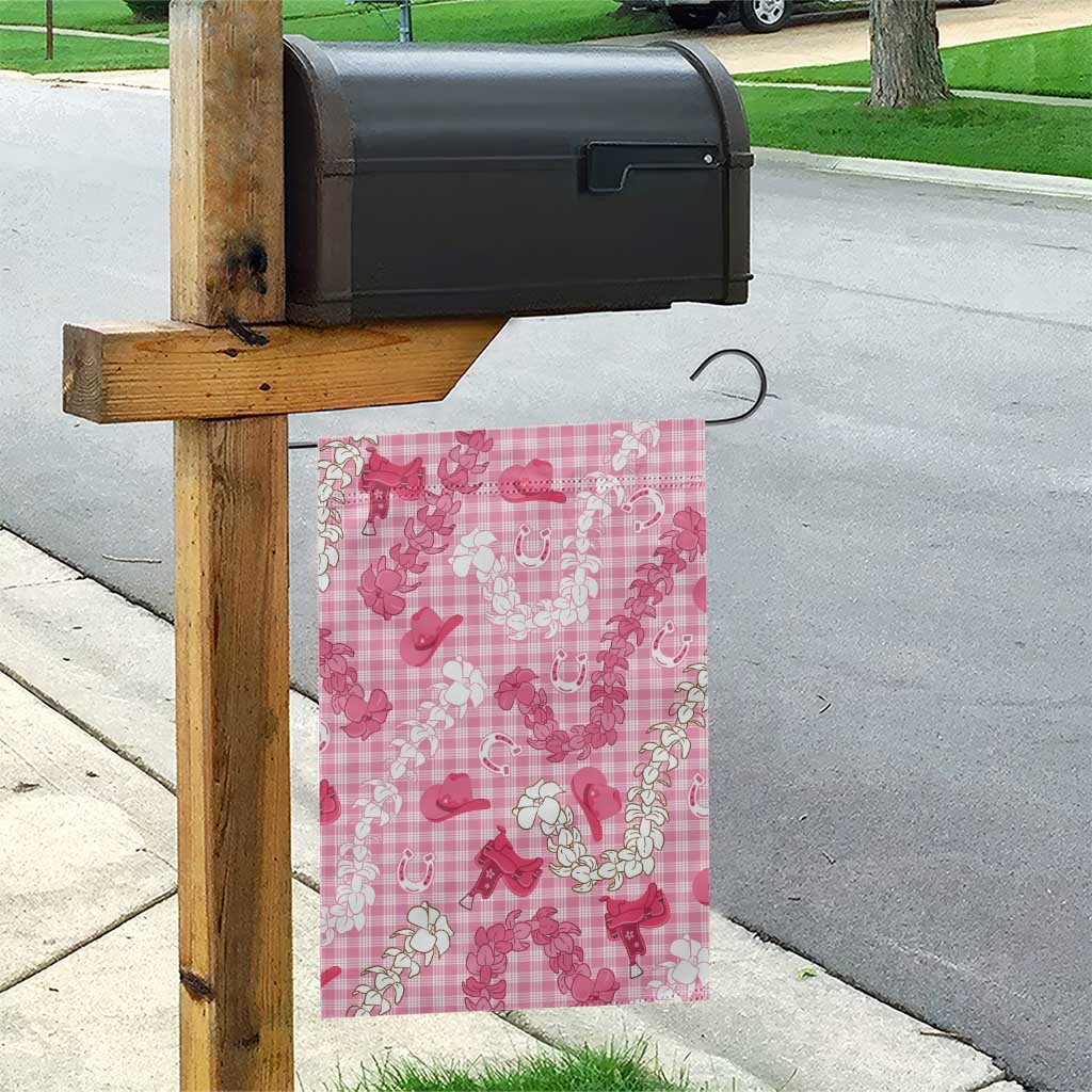 Paniolo Palaka Hawaiian Cowgirl Garden Flag - Polynesian Pride