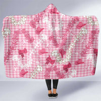 Paniolo Palaka Hawaiian Cowgirl Hooded Blanket LT9 One Size Pink - Polynesian Pride