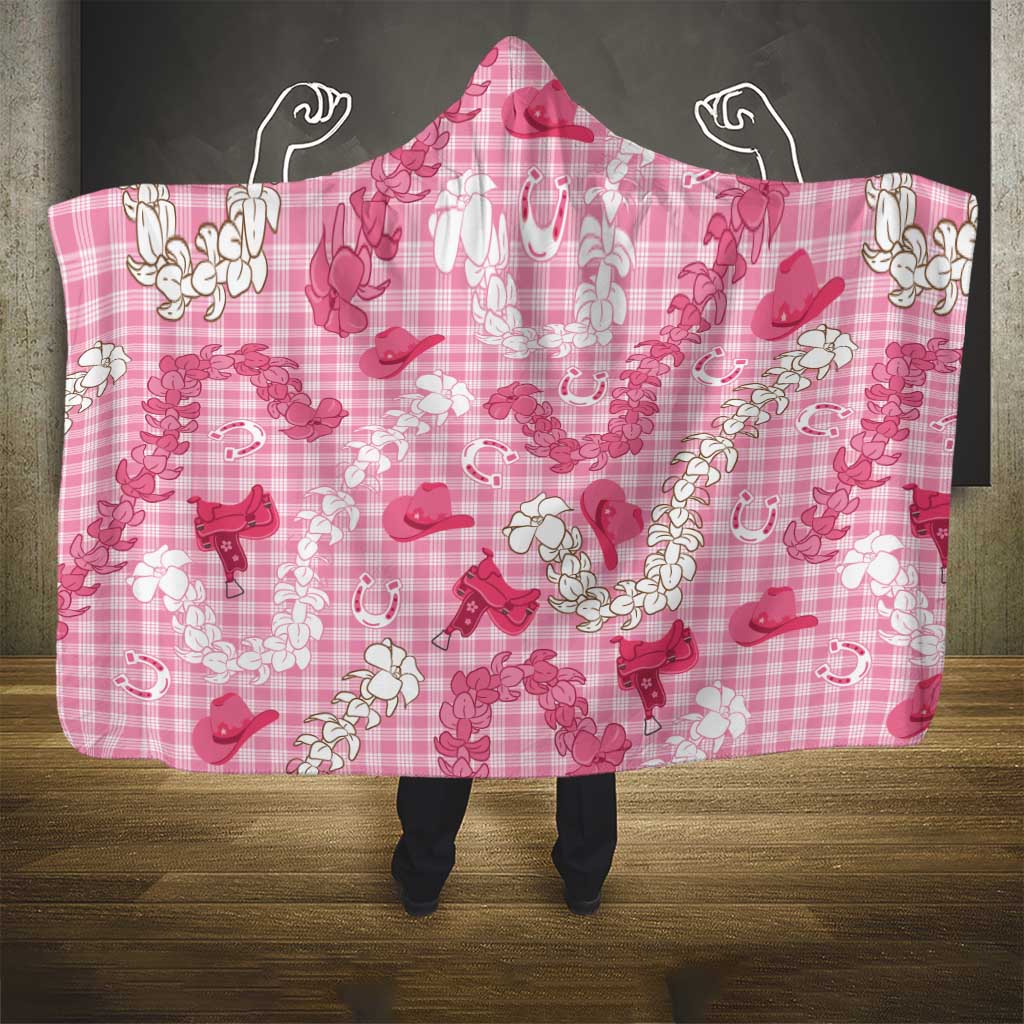 Paniolo Palaka Hawaiian Cowgirl Hooded Blanket LT9 - Polynesian Pride