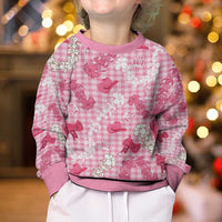Paniolo Palaka Hawaiian Cowgirl Kid Ugly Christmas Sweater LT9 - Polynesian Pride