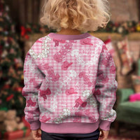 Paniolo Palaka Hawaiian Cowgirl Kid Ugly Christmas Sweater LT9 - Polynesian Pride