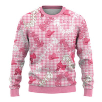 Paniolo Palaka Hawaiian Cowgirl Ugly Christmas Sweater - Polynesian Pride