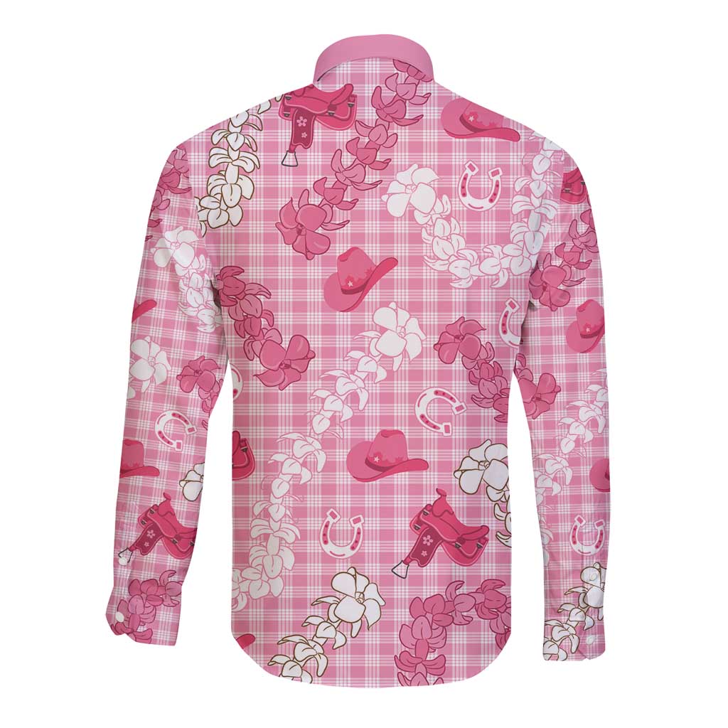 Paniolo Palaka Hawaiian Cowgirl Long Sleeve Button Shirt LT9 - Polynesian Pride