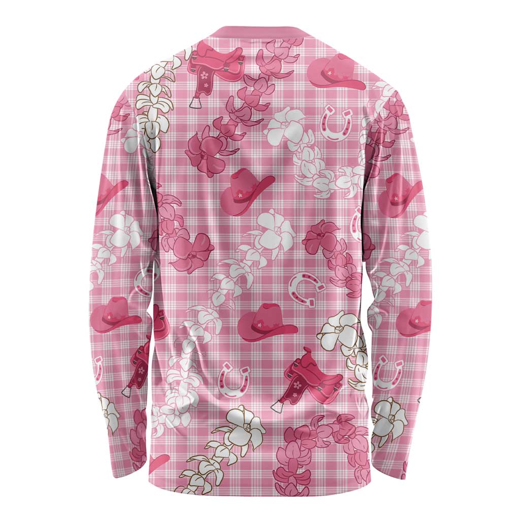 Paniolo Palaka Hawaiian Cowgirl Long Sleeve Shirt LT9 - Polynesian Pride