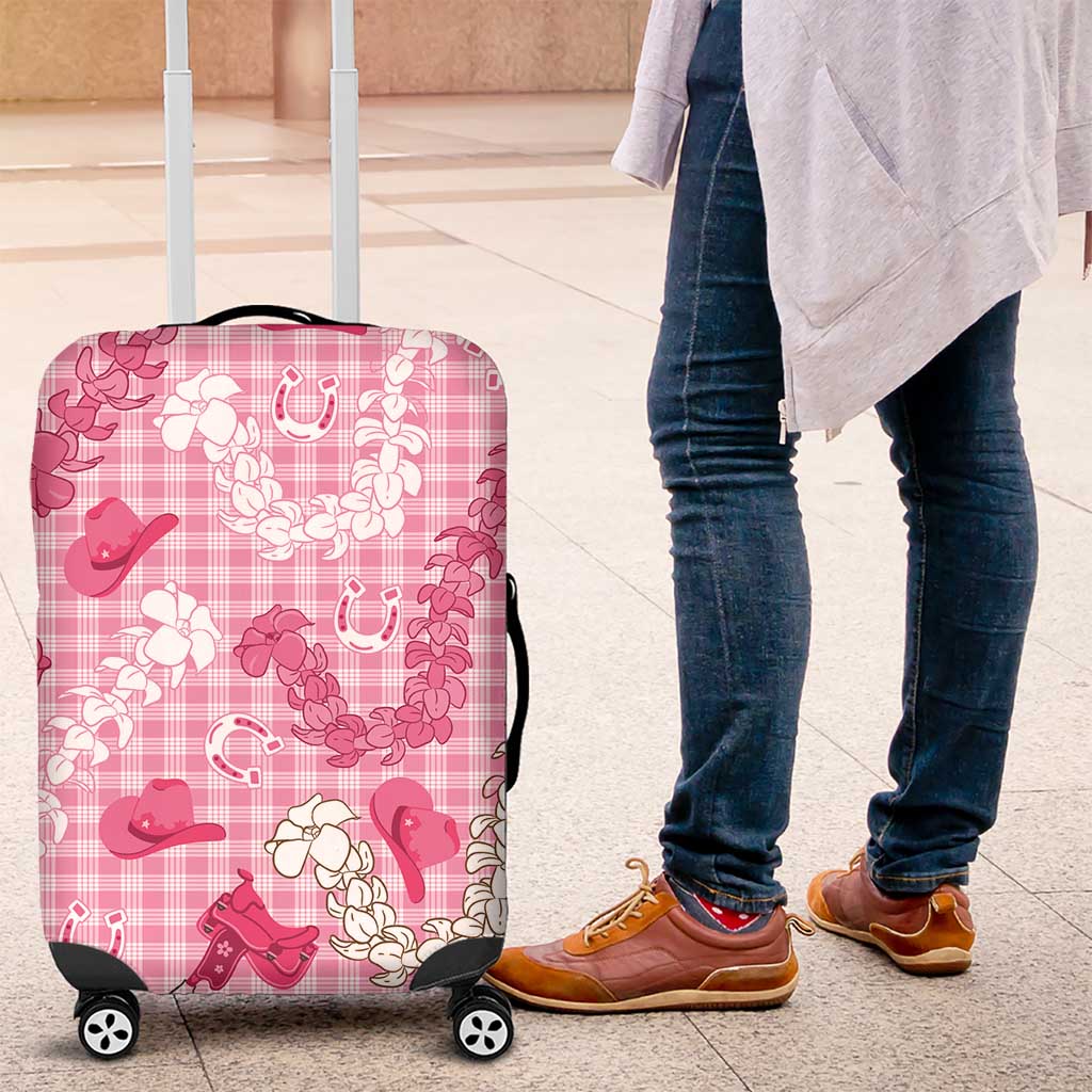 Paniolo Palaka Hawaiian Cowgirl Luggage Cover - Polynesian Pride