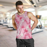 Paniolo Palaka Hawaiian Cowgirl Men Tank Top LT9 Pink - Polynesian Pride