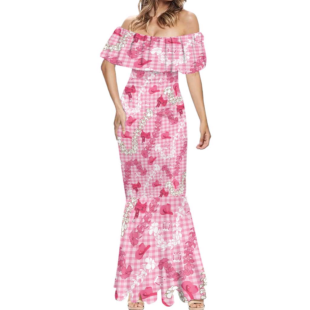 Paniolo Palaka Hawaiian Cowgirl Mermaid Dress - Polynesian Pride