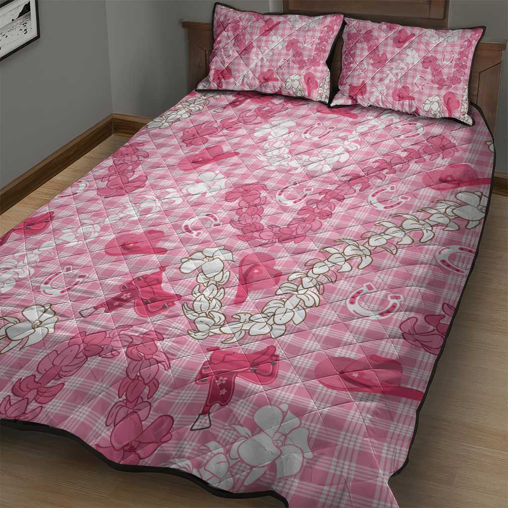 Paniolo Palaka Hawaiian Cowgirl Quilt Bed Set - Polynesian Pride