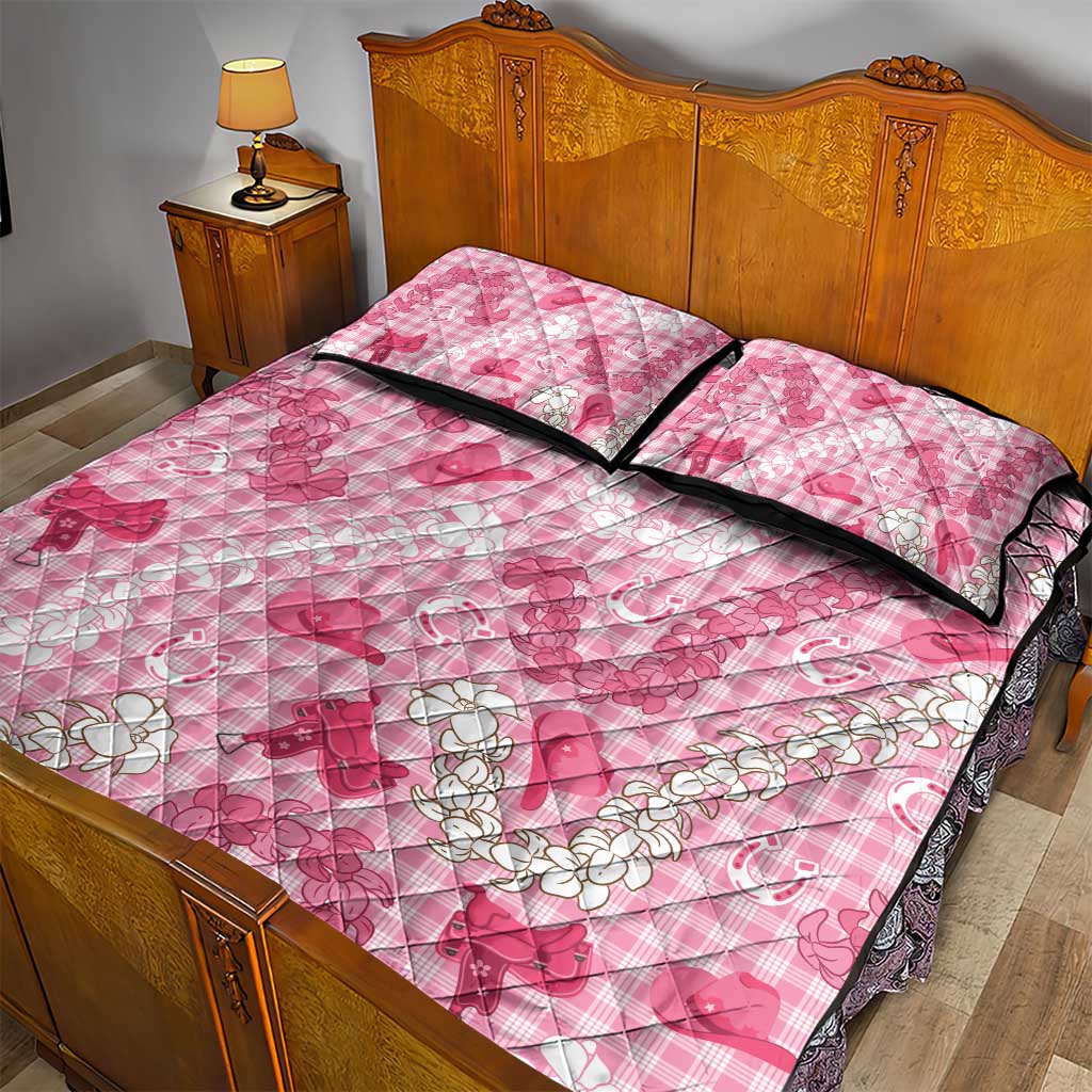 Paniolo Palaka Hawaiian Cowgirl Quilt Bed Set - Polynesian Pride