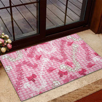 Paniolo Palaka Hawaiian Cowgirl Rubber Doormat LT9 - Polynesian Pride