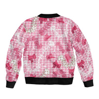 Paniolo Palaka Hawaiian Cowgirl Sleeve Zip Bomber Jacket LT9 - Polynesian Pride