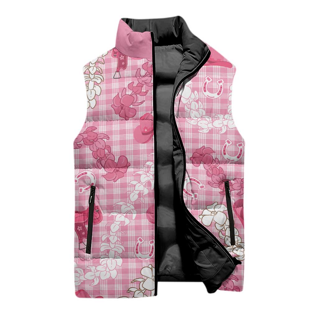 Paniolo Palaka Hawaiian Cowgirl Sleeveless Puffer Jacket LT9 - Polynesian Pride