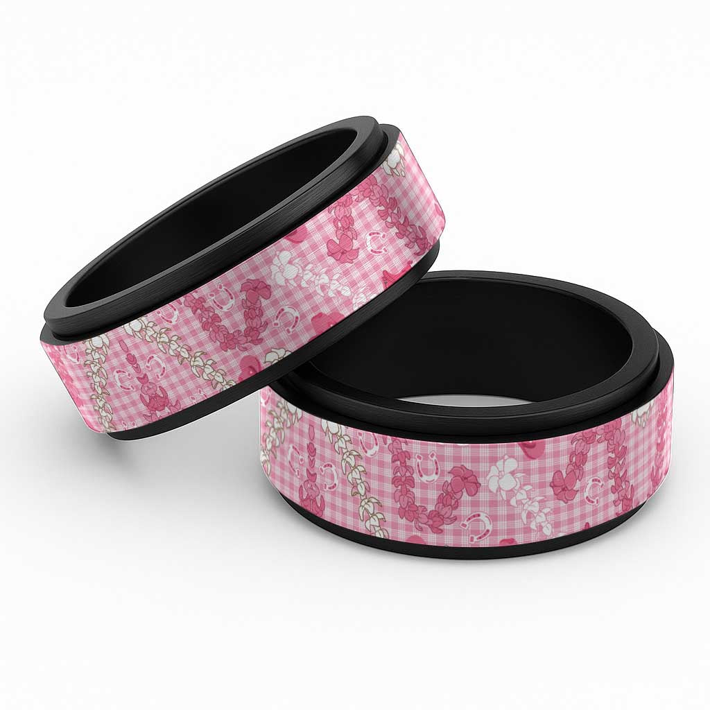 Paniolo Palaka Hawaiian Cowgirl Spinner Ring - Polynesian Pride