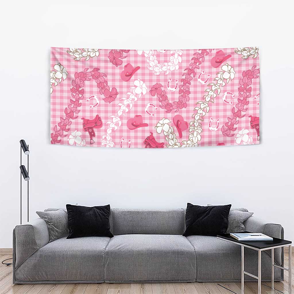 Paniolo Palaka Hawaiian Cowgirl Tapestry - Polynesian Pride