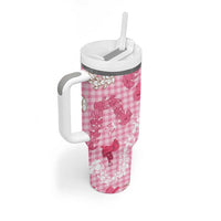 Paniolo Palaka Hawaiian Cowgirl Tumbler With Handle - Polynesian Pride