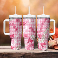 Paniolo Palaka Hawaiian Cowgirl Tumbler With Handle - Polynesian Pride