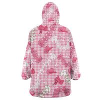 Paniolo Palaka Hawaiian Cowgirl Wearable Blanket Hoodie LT9 - Polynesian Pride