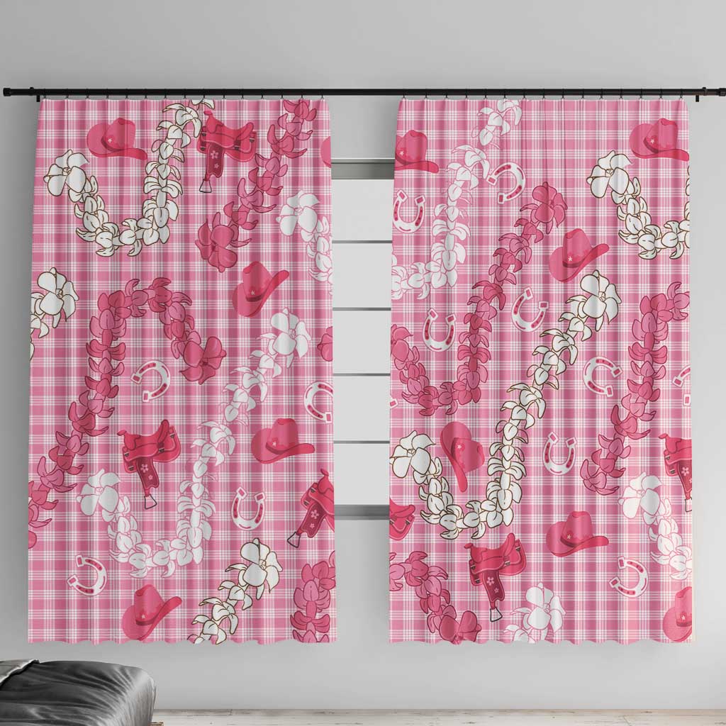 Paniolo Palaka Hawaiian Cowgirl Window Curtain - Polynesian Pride
