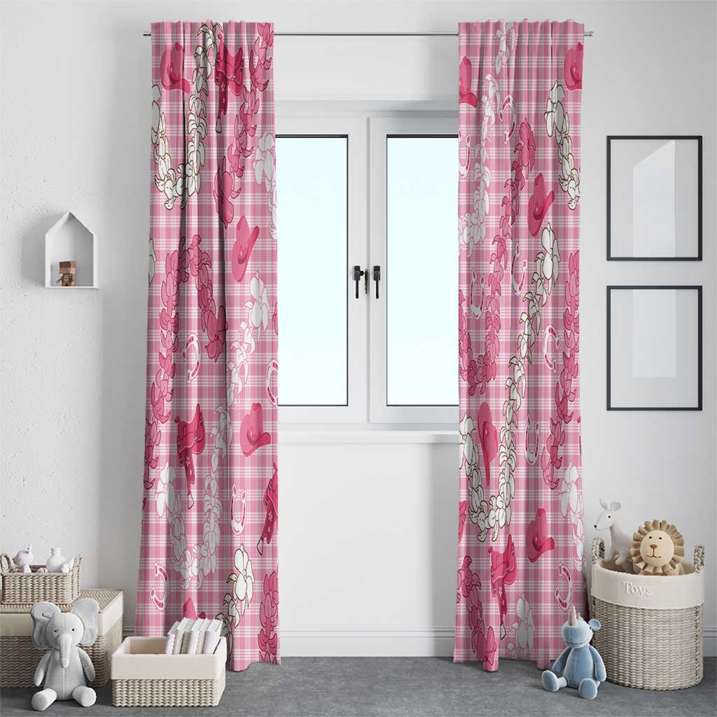 Paniolo Palaka Hawaiian Cowgirl Window Curtain - Polynesian Pride
