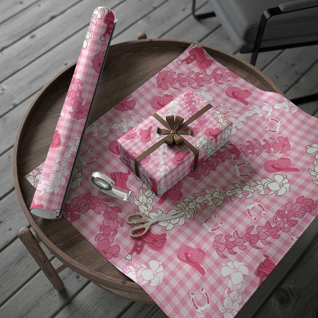 Paniolo Palaka Hawaiian Cowgirl Wrapping Paper LT9 - Polynesian Pride