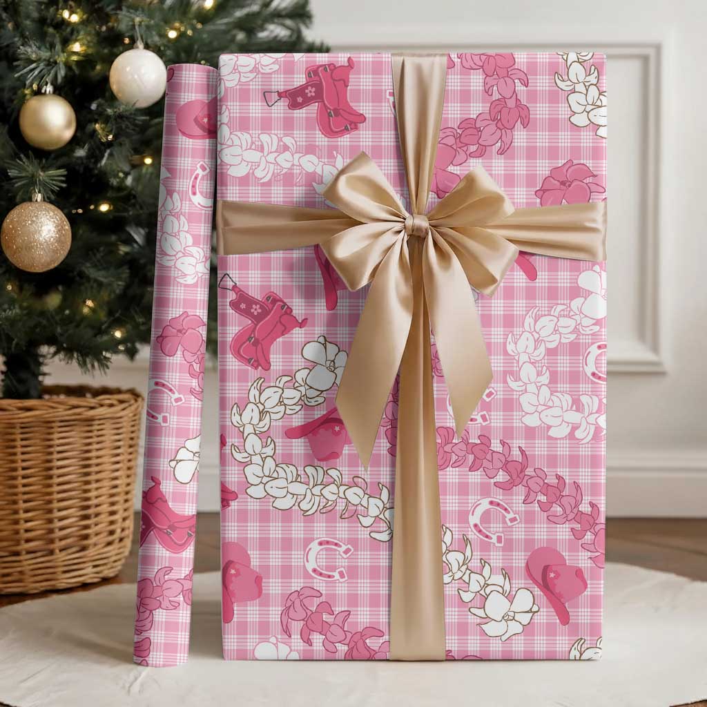 Paniolo Palaka Hawaiian Cowgirl Wrapping Paper LT9 - Polynesian Pride