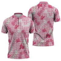 Paniolo Palaka Hawaiian Cowgirl Zipper Polo Shirt - Polynesian Pride