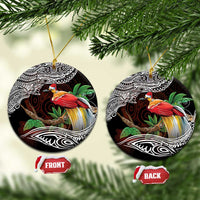 Papua New Guinea Christmas Ceramic Ornament LT9 Circle Black - Polynesian Pride