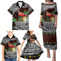 Papua New Guinea Christmas Family Matching Puletasi and Hawaiian Shirt - Polynesian Pride