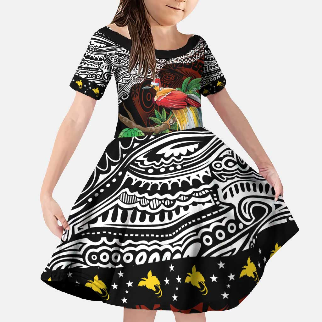 Papua New Guinea Christmas Family Matching Tank Maxi Dress and Hawaiian Shirt - Polynesian Pride