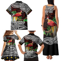 Papua New Guinea Christmas Family Matching Tank Maxi Dress and Hawaiian Shirt - Polynesian Pride