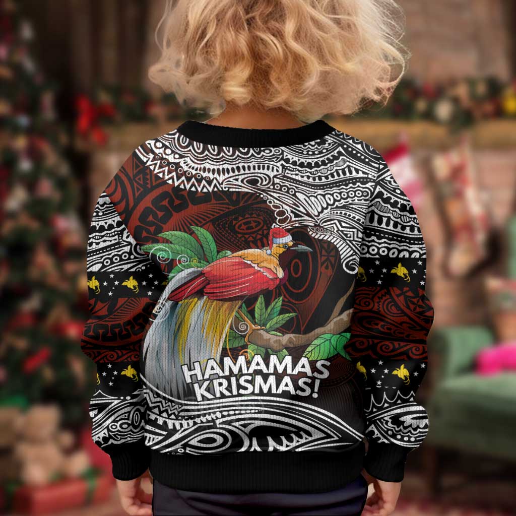 Papua New Guinea Christmas Kid Ugly Christmas Sweater LT9 - Polynesian Pride