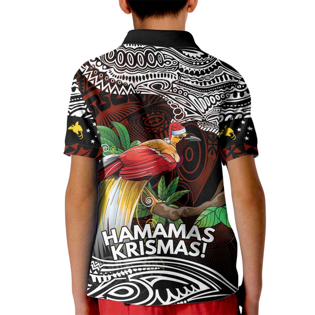 Papua New Guinea Christmas Kid Polo Shirt LT9 - Polynesian Pride