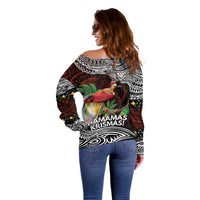 Papua New Guinea Christmas Off Shoulder Sweater - Polynesian Pride