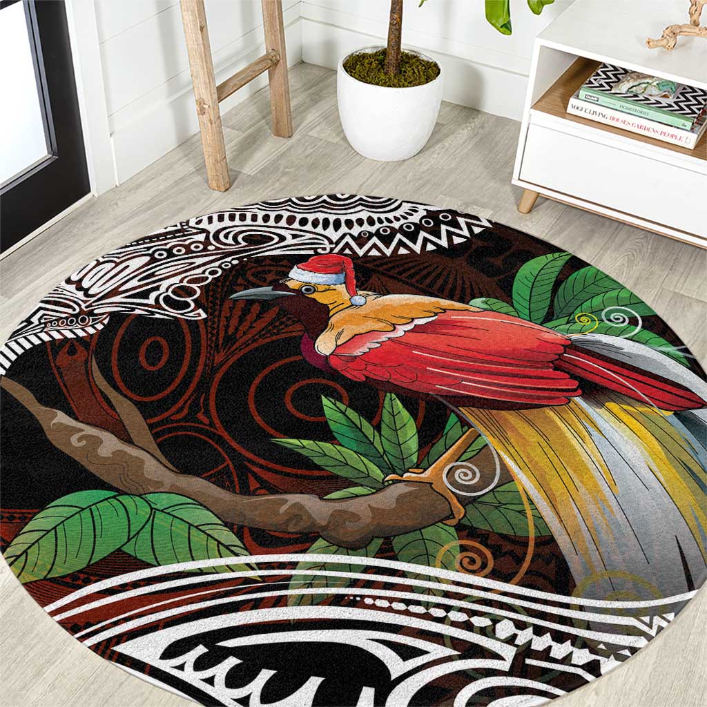 Papua New Guinea Christmas Round Carpet - Polynesian Pride