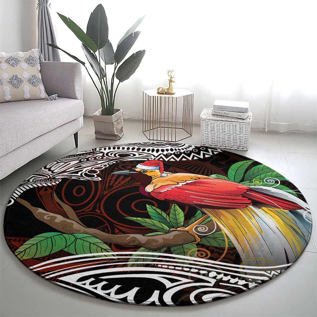 Papua New Guinea Christmas Round Carpet - Polynesian Pride