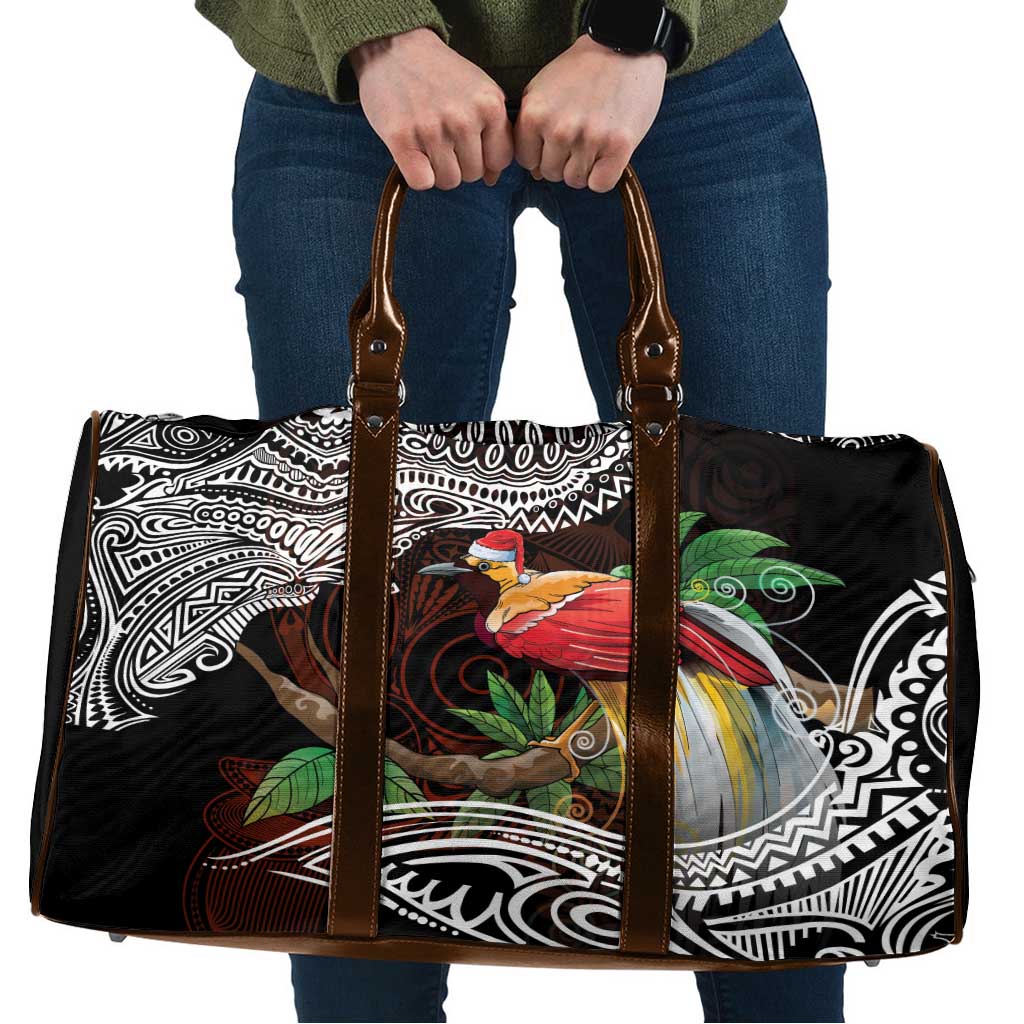 Papua New Guinea Christmas Travel Bag LT9 Black - Polynesian Pride