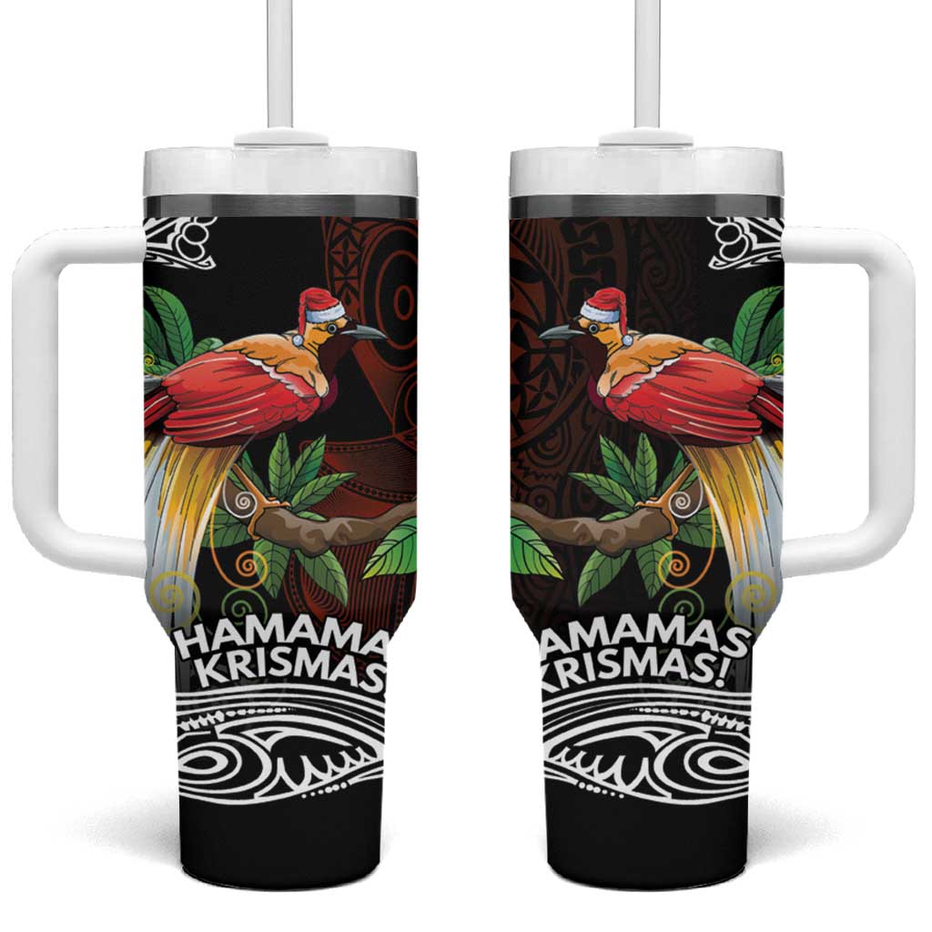 Papua New Guinea Christmas Tumbler With Handle - Polynesian Pride