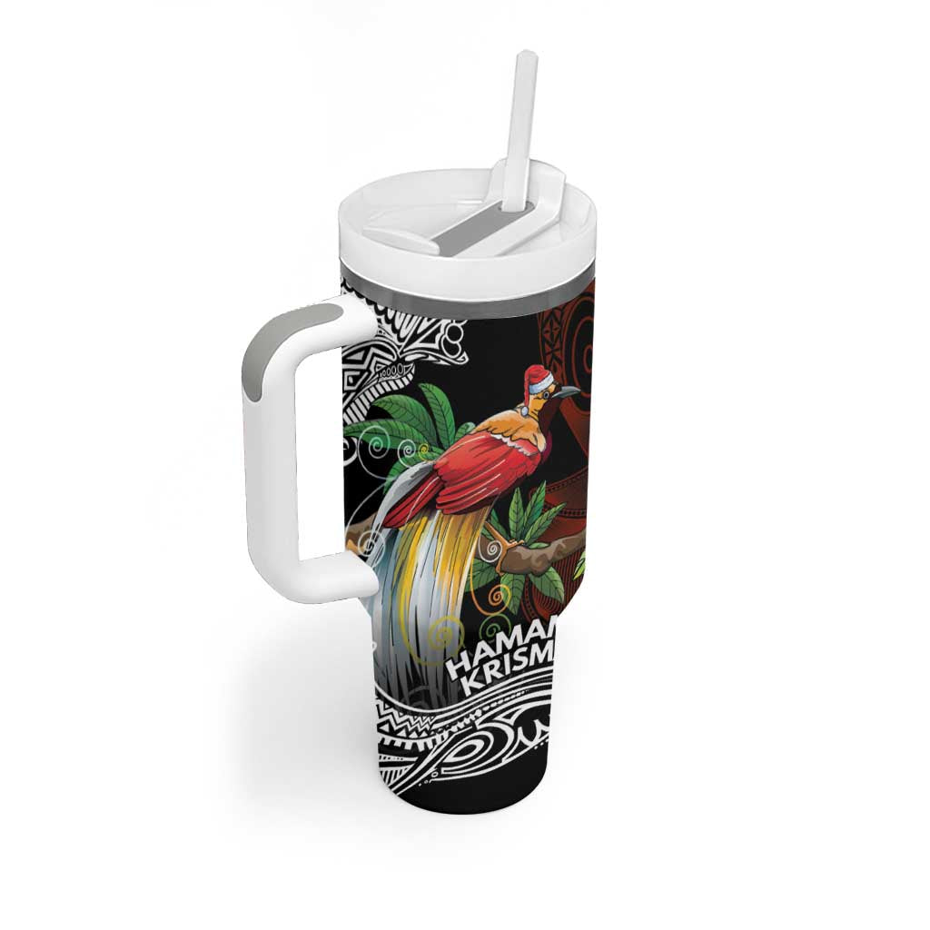 Papua New Guinea Christmas Tumbler With Handle - Polynesian Pride