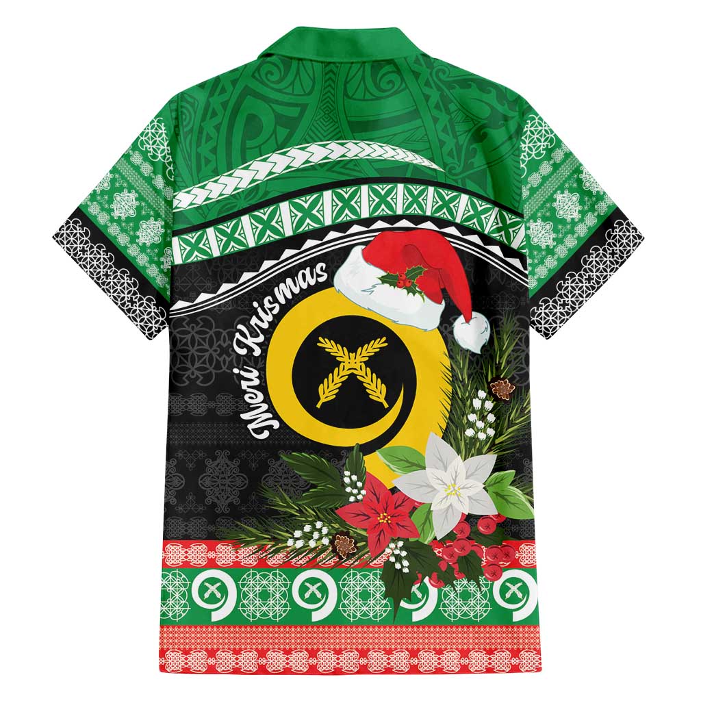 Vanuatu Pig's Tusk Meri Krismas! Family Matching Long Sleeve Bodycon Dress and Hawaiian Shirt Vanuatuan Sand Drawing Pattern - Polynesian Pride