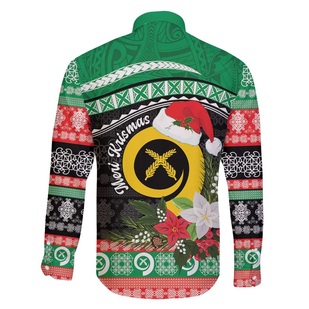 Vanuatu Pig's Tusk Meri Krismas! Family Matching Off Shoulder Short Dress and Hawaiian Shirt Vanuatuan Sand Drawing Pattern - Polynesian Pride