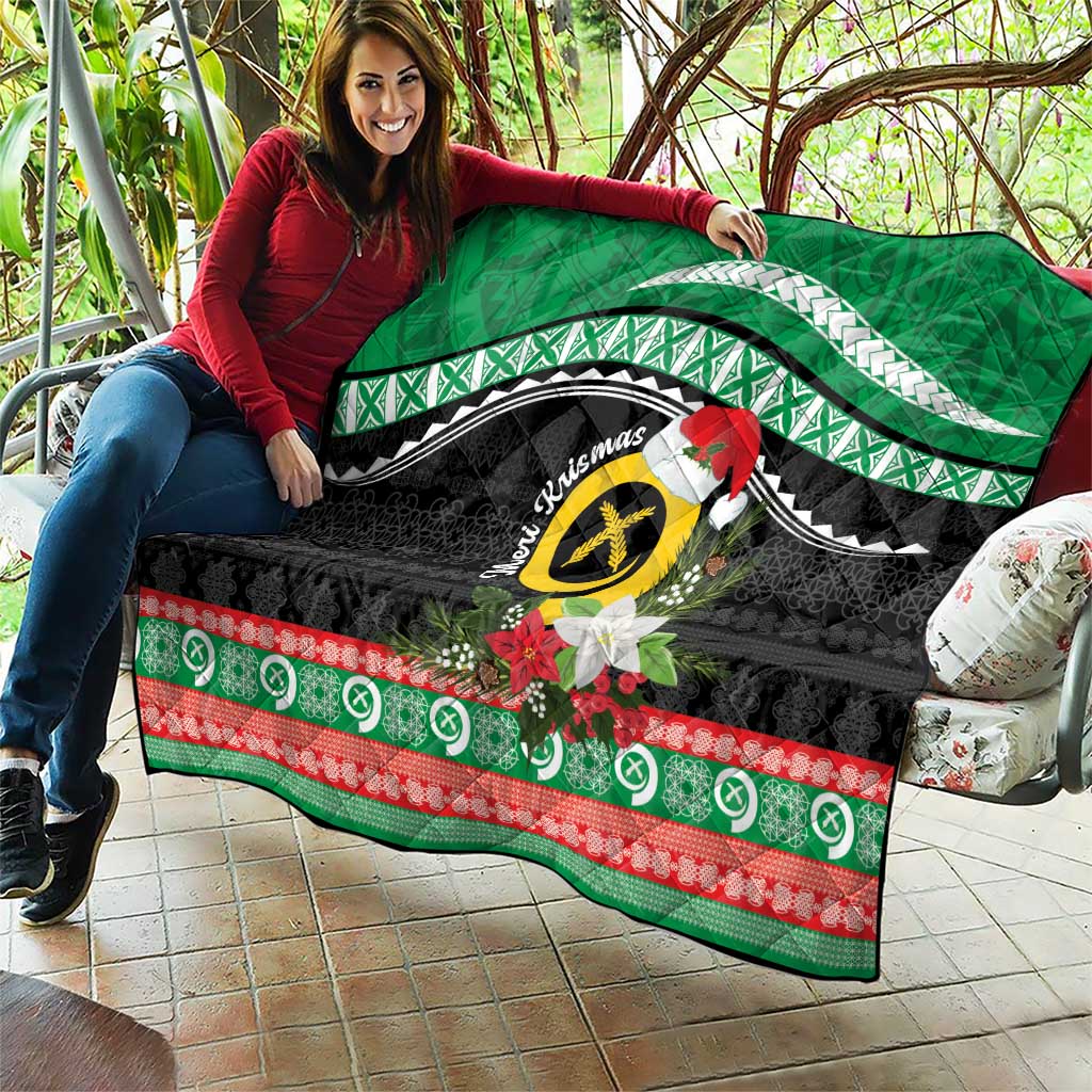 Vanuatu Pig's Tusk Meri Krismas! Quilt Vanuatuan Sand Drawing Pattern - Polynesian Pride