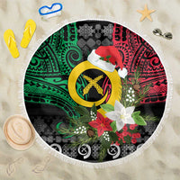 Vanuatu Pig's Tusk Meri Krismas! Beach Blanket Vanuatuan Ancient Art Spirit - Polynesian Pride
