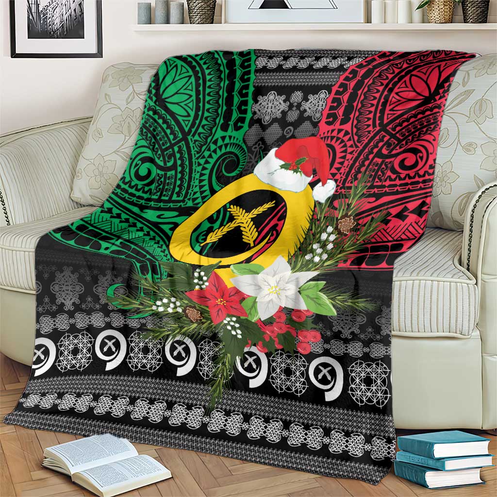 Vanuatu Pig's Tusk Meri Krismas! Blanket Vanuatuan Ancient Art Spirit - Polynesian Pride