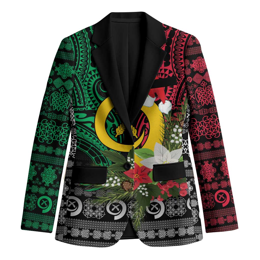 Vanuatu Pig's Tusk Meri Krismas! Blazer Vanuatuan Ancient Art Spirit - Polynesian Pride