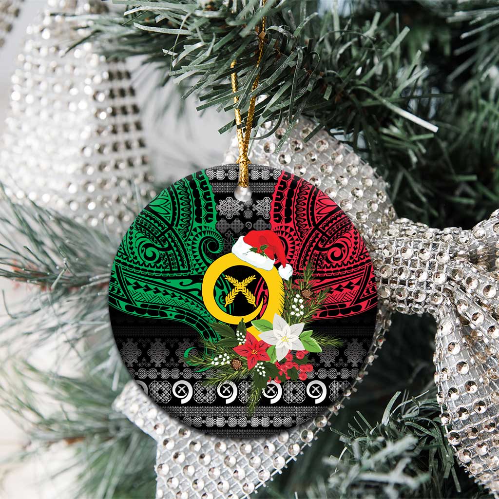 Vanuatu Pig's Tusk Meri Krismas! Ceramic Ornament Vanuatuan Ancient Art Spirit LT9 - Polynesian Pride