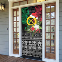Vanuatu Pig's Tusk Meri Krismas! Door Cover Vanuatuan Ancient Art Spirit - Polynesian Pride