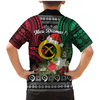 Vanuatu Pig's Tusk Meri Krismas! Family Matching Mermaid Dress and Hawaiian Shirt Vanuatuan Ancient Art Spirit - Polynesian Pride