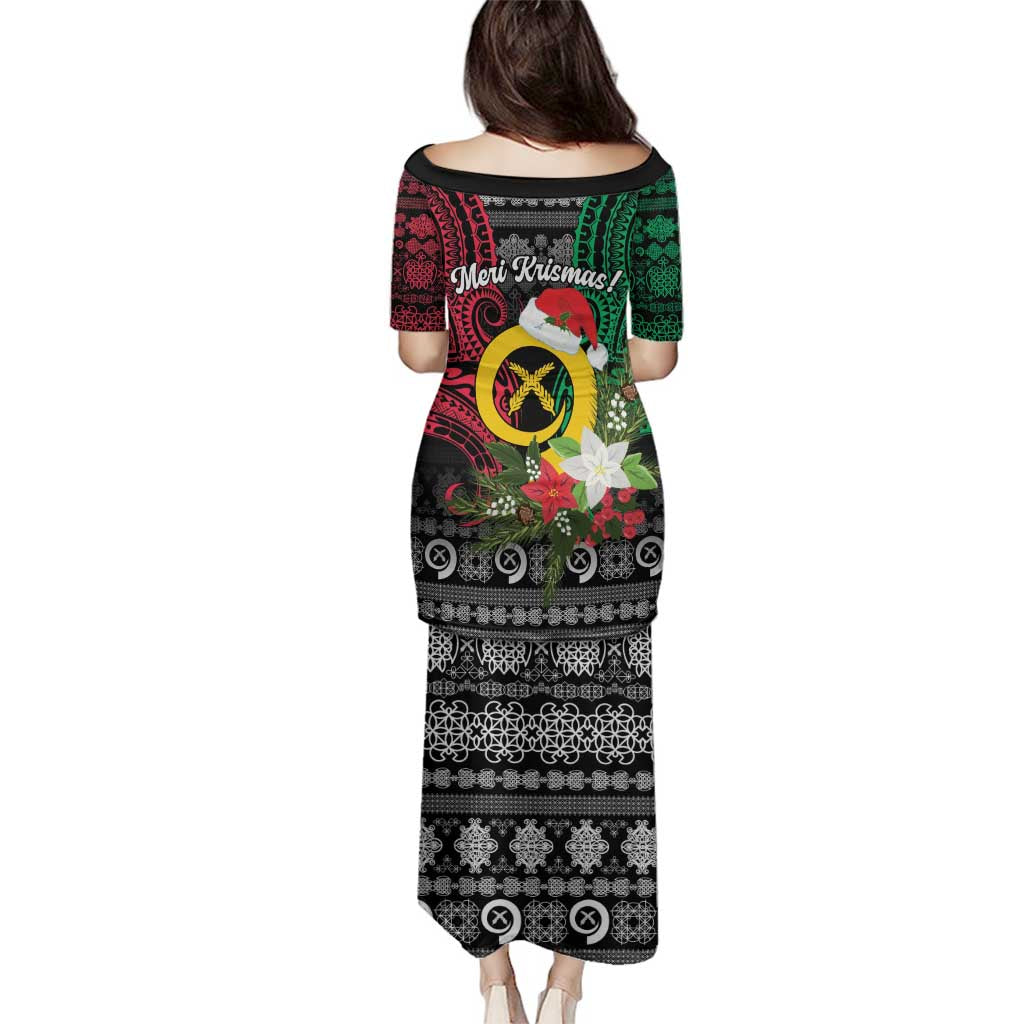 Vanuatu Pig's Tusk Meri Krismas! Family Matching Puletasi and Hawaiian Shirt Vanuatuan Ancient Art Spirit - Polynesian Pride